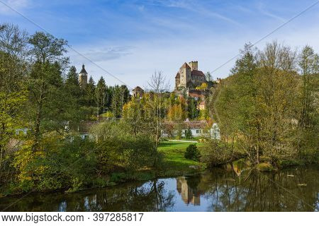 Castle Hardegg in Austria - travel and architecture background