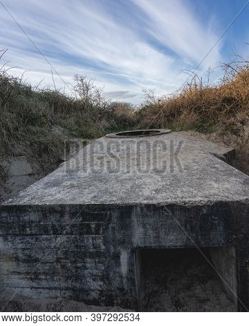 De Punt, German Bunkers In Ouddorp The Netherlands.