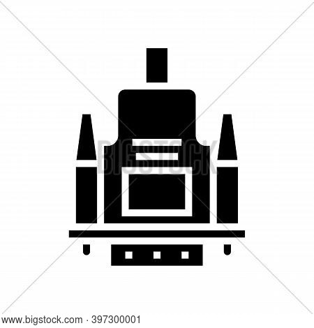 Vga Cable Glyph Icon Vector. Vga Cable Sign. Isolated Contour Symbol Black Illustration