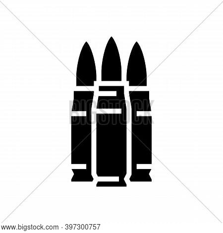 Boat Tail Bullet Glyph Icon Vector. Boat Tail Bullet Sign. Isolated Contour Symbol Black Illustratio