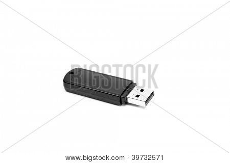 Pamięci flash USB na białym tle na białym backround