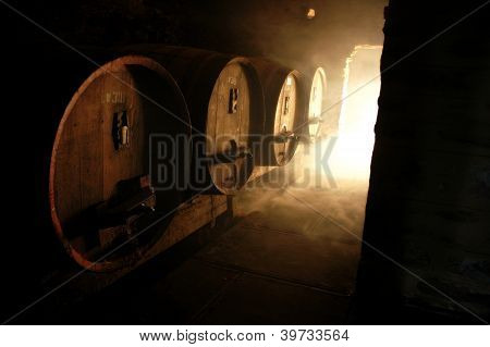 Wine Cellar And Casks