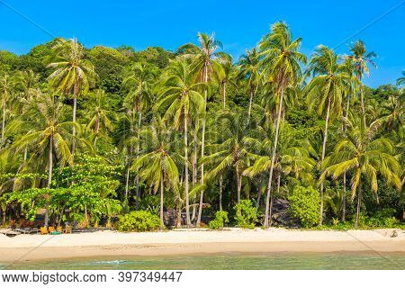 Beautful Tropical Beach In A Sunny Day