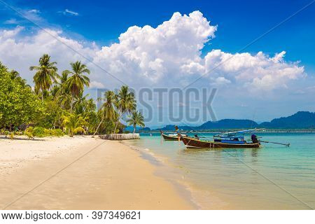 Tropical Beach At Koh Mook (koh Muk) Island, Thailand
