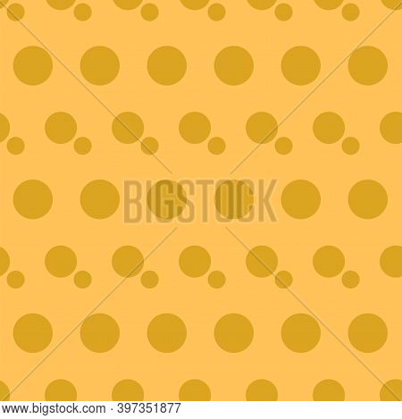 Fortuna Gold Geometric Pattern Of Small And Large Circles And Bubbles. Fortuna Gold Circles On Paste
