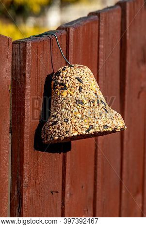 Bell From Various Grains, A Delicacy For All The Birds In The Garden