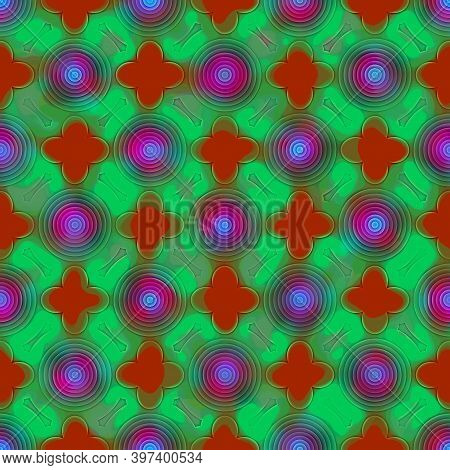 Abstract Seamless Background Of Colorful Striped Pattern. Artistic Messy Pattern Like Colorful Cutti