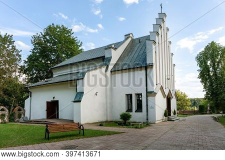 Wawolnica, Poland - August 24,2020: Chapel Of The Miraculous Statue Of Our Lady Of Kebelskiej.