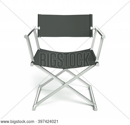 Cinema Industry Concept. Directors Chair 3d Render