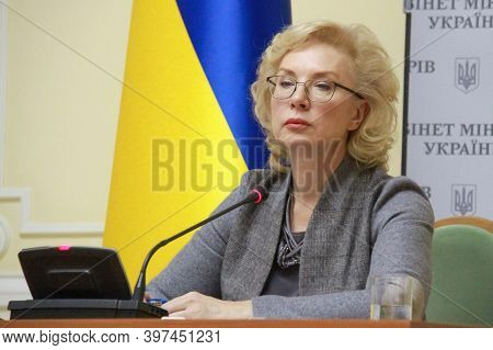 Kyiv, Ukraine - November 10 2014: Minister Of Social Policy Of Ukraine Lyudmyla Denisova