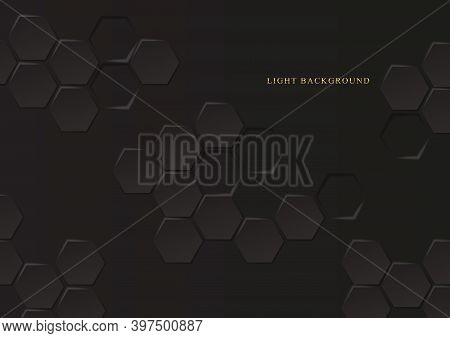 Abstract Hexagonal Background. Futuristic Technology Concept. Vector Illustration.