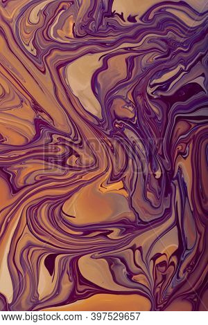 Monochrome Marble Background In Muted Colors.mixed Nail Polishes, Make Up Concept.beautiful Stains O