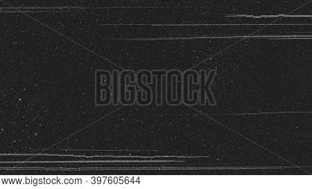 Glitch effect on a black background