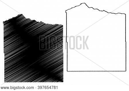 Holt County, Nebraska (u.s. County, United States Of America, Usa, U.s., Us) Map Vector Illustration