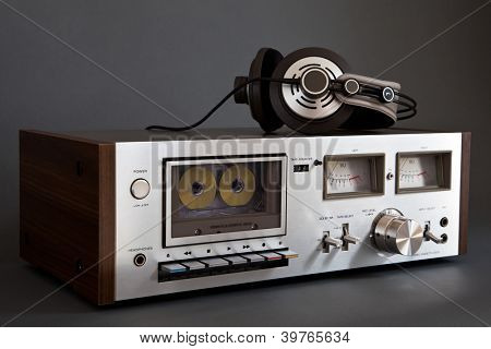 Stereo Cassette Deck cassetta analogica Vintage