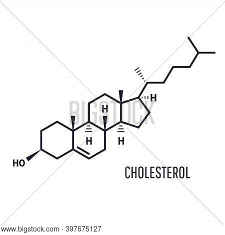 Cholesterol Molecule. Skeletal Formula. Cholesterol Is Biosynthesized By All Animal Cells And Is An 