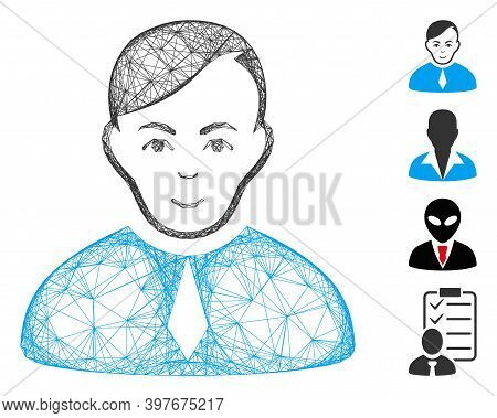 Vector Wire Frame Loyer. Geometric Hatched Frame 2d Net Made From Loyer Icon, Designed From Intersec