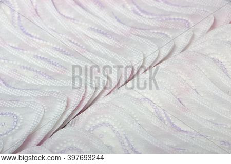 Hygienic Daily Ultra-thin Panty Liners On A White Background