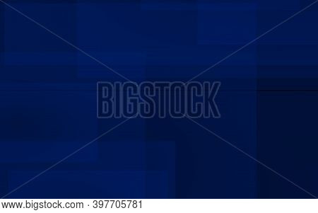 Dark Blue Background. Blue Backdrop With Transparent Suares. 3d Illustration