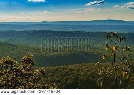 View Of Mt. Minsi From The Top Of Mount Tammany Near The Delaware Water Gap