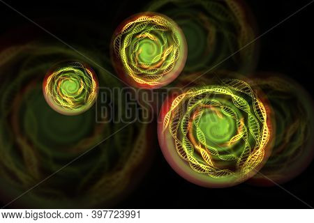 Multiverse Black Hole Tunnel Space Background 3d Illustration