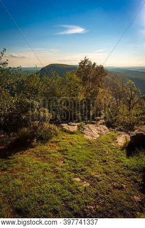 View Of Mt. Minsi From The Top Of Mount Tammany Near The Delaware Water Gap