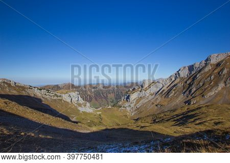 Beautiful View Seen From The Mountain Rophaien