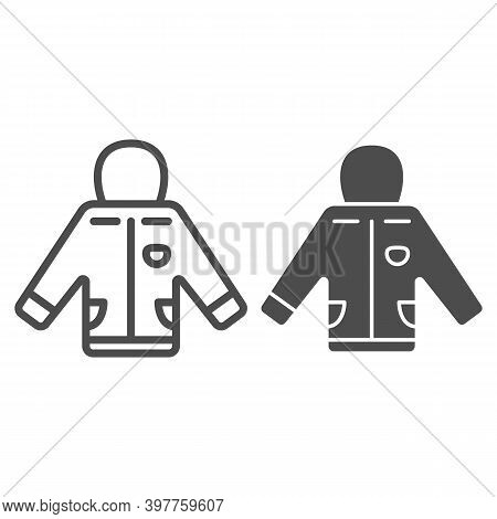 Insulated Jacket With A Hood Line And Solid Icon, World Snowboard Day Concept, Ski Suit Sign On Whit