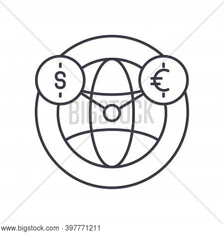 Mutual Fund Icon, Linear Isolated Illustration, Thin Line Vector, Web Design Sign, Outline Concept S