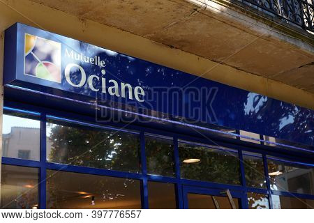 Bordeaux , Aquitaine  France - 12 01 2020 : Mutuelle Ociane Sign And Text Logo Front Of Office Frenc