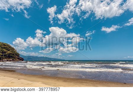Dream Paradise Beach In Masoala National Park In Vivid Colors, Madagascar, Africa Wilderness, Beauti