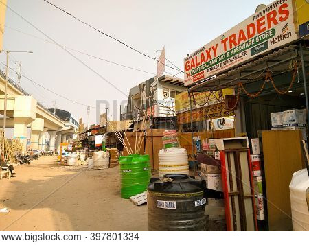 Utter Pardesh , India - Market , A Picture Of Market With Selective Focus In Noida 2 December 2020