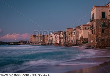 Cefalu, Medieval Village Of Sicily Island, Province Of Palermo, Italy. Europe