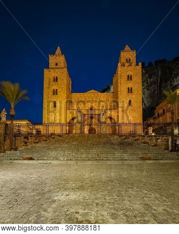 Cefalu, Medieval Village Of Sicily Island, Province Of Palermo, Italy. Europe