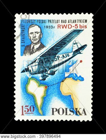 Poland - Circa 1978 : Cancelled Postage Stamp Printed By Poland, That Shows Skarzynski, Rwd-5,  Bis 