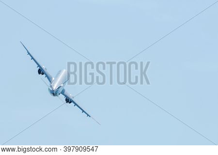 August 30, 2019. Zhukovsky, Russia. Promising Russian Medium-range Narrow-body Passenger Aircraft Ir