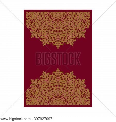 Cover Page Design Mandala Ornamnet For Menu, Invitation Card, Banner Book Design Vector