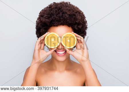 Close-up Portrait Of Nice Attractive Cheerful Cheery Girlish Pure Healthy Wavy-haired Girl Holding I