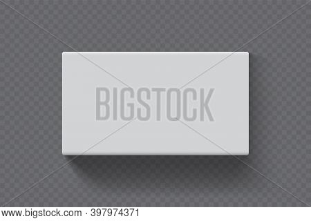 Rectangular Box On A Dark Background Top View