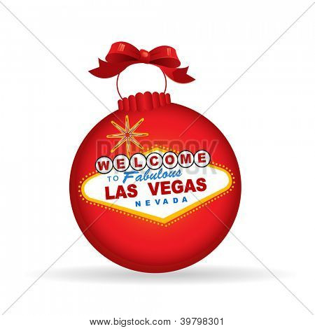ลาสเวกัสเซ็น bauble คริสต์มาส - ปีใหม่หรือคริสต์มาส