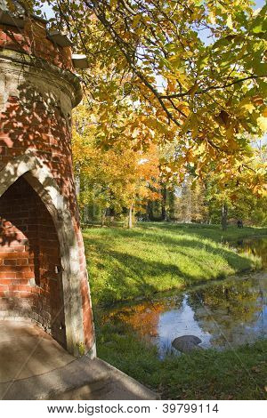 Marmor-BrÃ¼cke in Catherine Park, Puschkin, Russland
