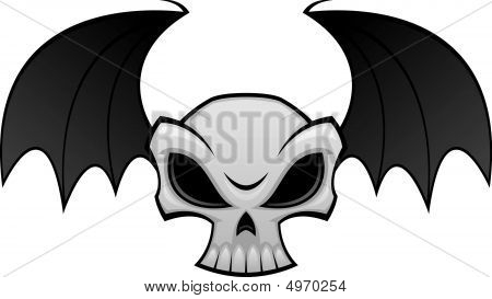 Batwing teschio