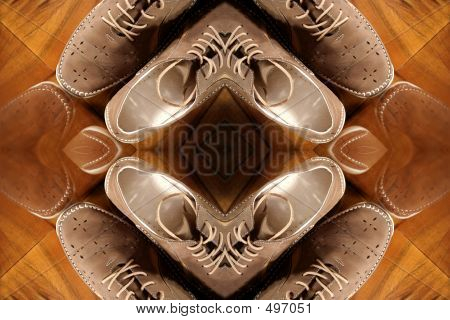 Funy Shoes.isolated på træ farve
