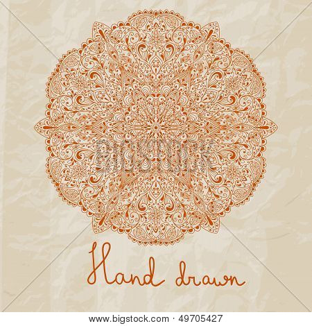 Vector Hand Drawn Flower