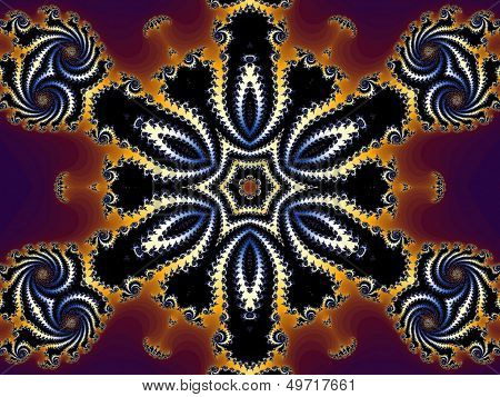 Abstraction geometric ornament