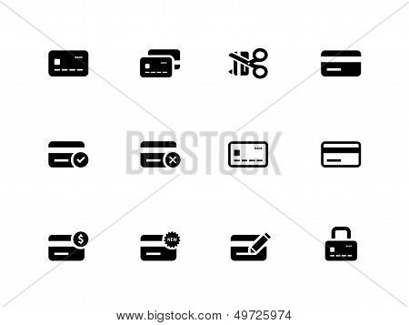 Credit card icons on white background.