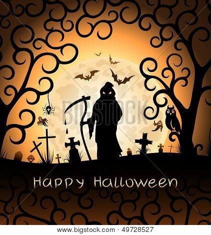 Halloween greeting card