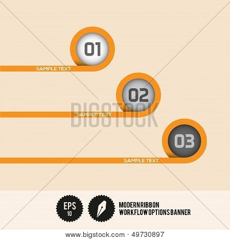 Modern Ribbon Workflow Options Banner