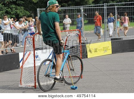 Bicycle Polo Player