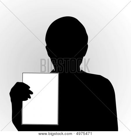 Persona Hold bianco carta